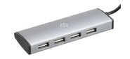 Разветвитель USB-C Digma HUB-4U2.0-UC-DS 4порт. серебристый