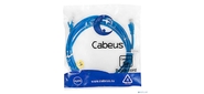 Cabeus PC-UTP-RJ45-Cat.5e-3m-BL-LSZH Патч-корд U / UTP, категория 5е, 2xRJ45 / 8p8c, неэкранированный, синий, LSZH, 3м