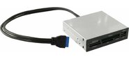 Exegate EX293028RUS Картридер USB3.0  <CR-611U3>  (внутренний,  3.5",  мультиформатный: SD / SDHC / SDXC / MMC / microSD / T-Flash / CF / MS / MS micro / XD,  1 доп.порт USB3.0,  черный,  металл)