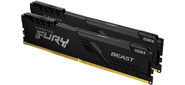 Kingston KF432C16BBK2 / 32 FURY Beast Black DDR4 DIMM 32GB Kit 2x16Gb PC4-25600,  3200MHz,  CL16