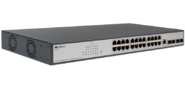 ORIGO Managed L3 Switch 24x1000Base-T PoE,  4x10GBase-X SFP+,  PoE Budget 370W,  RJ45 Console,  19" w / brackets
