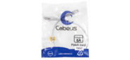 Cabeus PC-SSTP-RJ45-Cat.6a-0.5m-LSZH Патч-корд S / FTP, категория 6а (10G), 2xRJ45 / 8p8c, экранированный, серый, LSZH, 0.5м