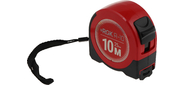 Рулетка строительная RGK R10 дл.полотна 10м изм.шкала в см зацеп простой красный / черный (774918)
