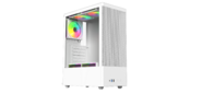Корпус для ПК ACD Citadel 108W ATX, Type-C + 2XUSB ports + HD audio combo, Mesh, TG, White.