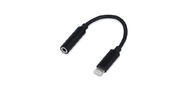 Cablexpert Переходник USB,  Lightning / Jack3.5F,  черный  (CCA-LM3.5F-01)