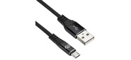 Кабель Digma MICROUSB-2M-BRAIDED-BLK USB  (m)-micro USB  (m) 2м черный