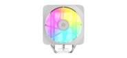 Кулер для процессора Ocypus Delta A40 EX WH Digital,  120mm ARGB FAN,  Top Display Panel,  4 HEAT PIPES,  4-PIN PWM,  500-1800 RPM,  29DBA,  HYDRO BEARING,  LGA115X / 1200 / 1700 / 18XX,  AM4 / AM5