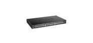D-Link DGS-1250-52XMP / A1A, L2 Smart Switch with 48 10 / 100 / 1000Base-T ports and 4 10GBase-X SFP+ ports (48 PoE ports 802.3af / 802.3at (30 W), PoE Budget 370W).16K Mac address, 802.3x Flow Control, 4K