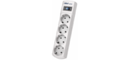 Surge protector Pilot Mini 4 euro outlets, 10A / 2.2kVt, automatic circuit-breaker, 7 m