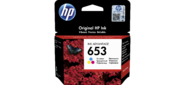 HP 653 Tri-color Original Ink Advantage Cartridge