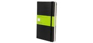 Блокнот Moleskine CLASSIC QP062 Large 130х210мм 240стр. нелинованный твердая обложка фиксирующая резинка черный