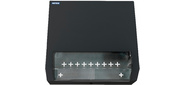 Шкаф коммутационный NTSS  (NTSS-SOHO5U-BL) настенный 5U 520x140мм пер.дв.стекл несъемн.бок.пан. 80кг черный