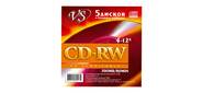 Диск CD-RW VS 700 Mb,  12x,  Конверт  (5),   (5 / 250).