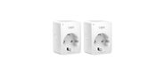 TP-Link Tapo P100 (2-pack) Mini Smart 2.4 GHz Wi-Fi Socket,  2 units,  220-240 V,  Max Load 10 A,  Bluetooth 4.2  (onboarding only)