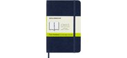 Блокнот Moleskine CLASSIC SOFT QP613B20 Pocket 90x140мм 192стр. нелинованный мягкая обложка фиксирующая резинка синий сапфир