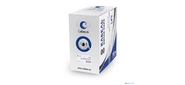 Cabeus UTP-4P-Cat.5e-SOLID-WH Кабель витая пара UTP  (U / UTP),  категория 5e,  4 пары  (24 AWG),  одножильный,  PVC нг (А)-LS,  белый  (305 м)