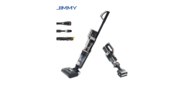 Пылесос вертикальный Jimmy HW10 Pro Grey+Golden Cordless Vacuum&Washer с функцией влажной уборки с адаптером модели ZD24W342060EU