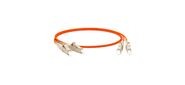 Hyperline FC-D2-50-LC / PR-LC / PR-H-10M-LSZH-OR  (FC-50-LC-LC-PC-10M) Патч-корд волоконно-оптический  (шнур) MM 50 / 125,  LC-LC,  2.0 мм,  duplex,  LSZH,  10 м