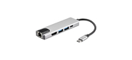 Адаптер USB 3.1 Type-Cm ->HDMI A (m) 4K@30Hz, RJ45, 2XUSB3.0, PD, iOpen <ACU435M>
