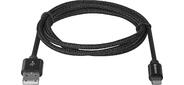 Кабель LIGHTNING TO USB2 1M BLACK ACH01-03T 87808 DEFENDER