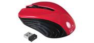 Мышь Oklick 545MW черный / красный оптическая  (1600dpi) беспроводная USB  (4but)
