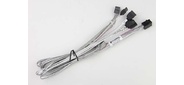 Supermicro CBL-SAST-0591 SAS3 cross-over Cable SFF-8643  (mini SAS HD) to 4 x SATA with sideband signals 0.8M long