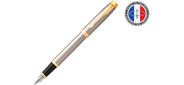 Ручка перьев. Parker IM Core F321 (CW1931649) Brushed Metal GT F сталь нержавеющая подар.кор.