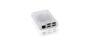 Корпус ACD Transparent RA076 ABS Plastic Injection Molding case with Stripe for Raspberry Pi 3 B (прозрачный, овальный на винтах) (RASP1795)