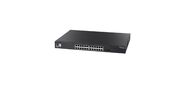 Коммутатор ECS4620-28P Edge-corE 24 x GE + 2 x 10G SFP+ ports + 1 x expansion slot  (for dual 10G SFP+ ports) L3 Stackable Switch,  w /  1 x RJ45 console port,  1 x USB type A storage port,  RPU connector,  Stack up to 4 units, PoE Budget max. 410W