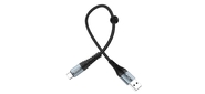 HOCO HC-10567 X38 /  USB кабель Type-C /  1m /  2.4A /  Нейлон /  Black
