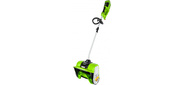 Greenworks Снегоуборщик аккумуляторный GD40SSK4,  {40V,  30 см,  бесщеточный,  с 1хАКБ 4 А.ч и ЗУ} [2600807UB]