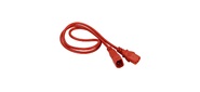 Шнур питания C13-C14, 3х0.75, 220В, 10А, красный, 1 метр