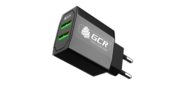 Greenconnect GCR-51982 Сетевое зарядное устройство на 2 USB порта 3.1 A,  черное