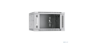 Cabeus SH-05F-6U60 / 35 Шкаф телекоммуникационный настенный 19" 6U 600x350x368mm  (ШхГхВ) дверь стекло,  цвет серый  (RAL 7035)