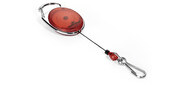 Durable 8327-03 Style Рулетка для бейджа 80см карабин красный