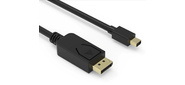 Кабель аудио-видео Buro MDP-DP miniDisplayport (m) / DisplayPort (m) 1.5м. Позолоченные контакты черный