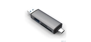 Bion USB Type-C / USB 3.0  (2 в 1) Card reader,  до 5 Гбит / с,  microSD / T-Flash / SD / SDHC / SDXC,  доп.выход USB 3.0 хаб,  поддержка OTG,  алюминиевый корпус [BXP-CR-USB3-AC-01]
