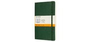 Блокнот Moleskine CLASSIC SOFT QP616K15 Large 130х210мм 192стр. линейка мягкая обложка зеленый