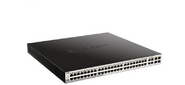 D-Link DGS-1210-52MP / FL1A,  L2 Managed Switch with 48 10 / 100 / 1000Base-T ports and  4 100 / 1000Base-T / SFP combo-ports  (48 PoE ports 802.3af / 802.3at  (30 W),  PoE Budget 370 W).16K Mac address,  802.3x Flow