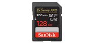 Флеш карта SD 128GB SanDisk SDXC Class 10 V30 UHS-I U3 Extreme Pro 200MB / s
