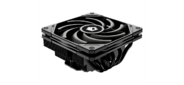 Cooler ID-COOLING IS-55 BLACK LGA1700 / 1200 / 115X / AM5 / AM4 низкопрофильный высота 55mm (27шт / кор, TDP 125W, PWM, 5 тепл.трубок + медная база, FAN 120mm, черный