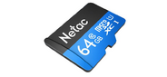 Флеш-накопитель NeTac Карта памяти Netac MicroSD card P500 Standard 64GB, retail version card only