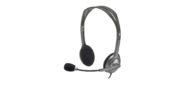 Headset Logitech H110 (20-20000Hz, mic, 2x3.5mm jack, 1.8m)