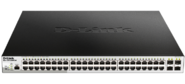 D-Link DGS-1210-52MPP / ME / B1A,  L2 Managed Switch with 48 10 / 100 / 1000Base-T ports and 4 1000Base-X SFP ports  (48 PoE ports 802.3af / 802.3at  (30 W),  PoE Budget 740 W). 16K Mac address,  802.3x Flow Contro
