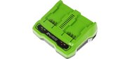 Greenworks Зарядное устройство для 2-х аккумуляторов Greenworks G24X2UC2,  24V [2931907]