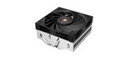 DEEPCOOL AN400 LGA1700 / 1200 / 115X / AM5 / AM4 низкопрофильный 52, 5 mm  (27шт / кор,  TDP 150W,  PWM,   Fan 120mm,  4 тепл. Трубок,  Copper Base,  White LED,  черный) RET