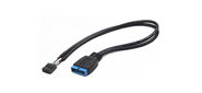 Cablexpert CC-U3U2-01 Внутренний USB 2.0 -> USB 3.0 кабель,  9pin / 19pin,  0.3m  (CC-U3U2-01)