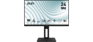 MSI PRO MP242AP 23.8" 16:9 FHD (1920x1080) IPS Flat, 1ms (MPRT), 1000:1, 100M:1, 300nit, 178 / 178, HDMI 1.4, DP 1.2, VGA (D-Sub), Speaker, Tilt, Swivel, Height, Pivot, VESA, 100Hz, Black, 1y war-ty