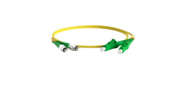 Hyperline FC-D2-9-FC / AR-LC / AR-H-2M-LSZH-YL  (FC-9-FC-LC-APC-2M) Патч-корд волоконно-оптический  (шнур) SM 9 / 125  (OS2),  FC / APC-LC / APC,  duplex,  LSZH,  2 м