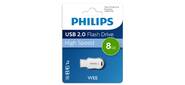 Флеш накопитель 8GB PHILIPS WEE 2.0 8GB,  USB 2.0